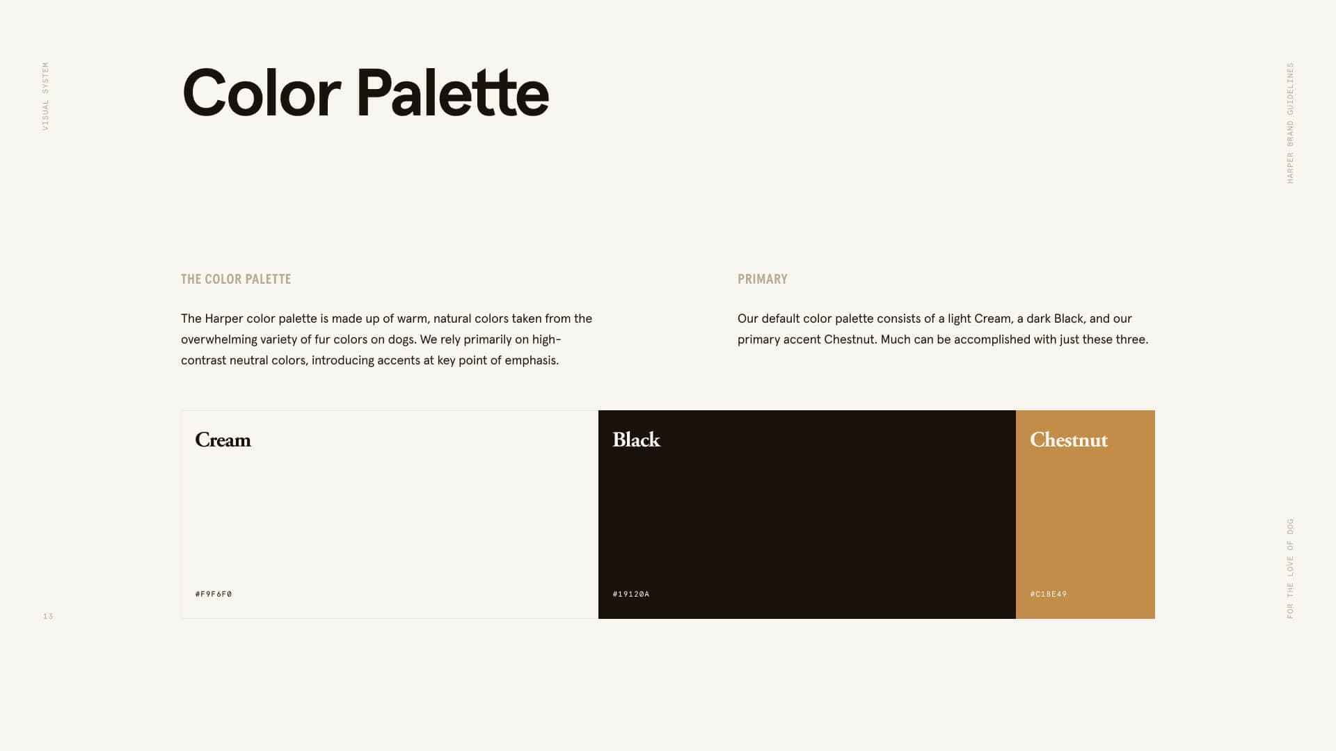 Harper brand book colors