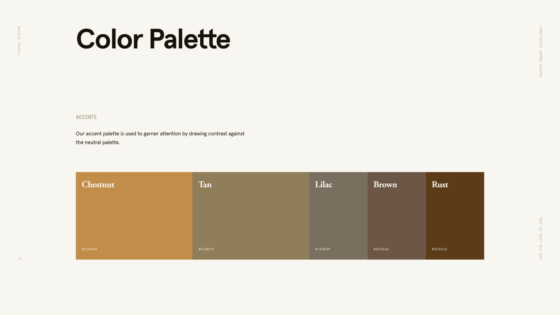 Harper brand book colors