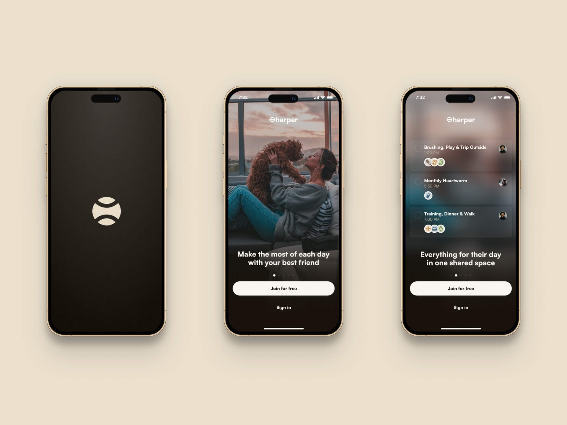 Harper app onboarding