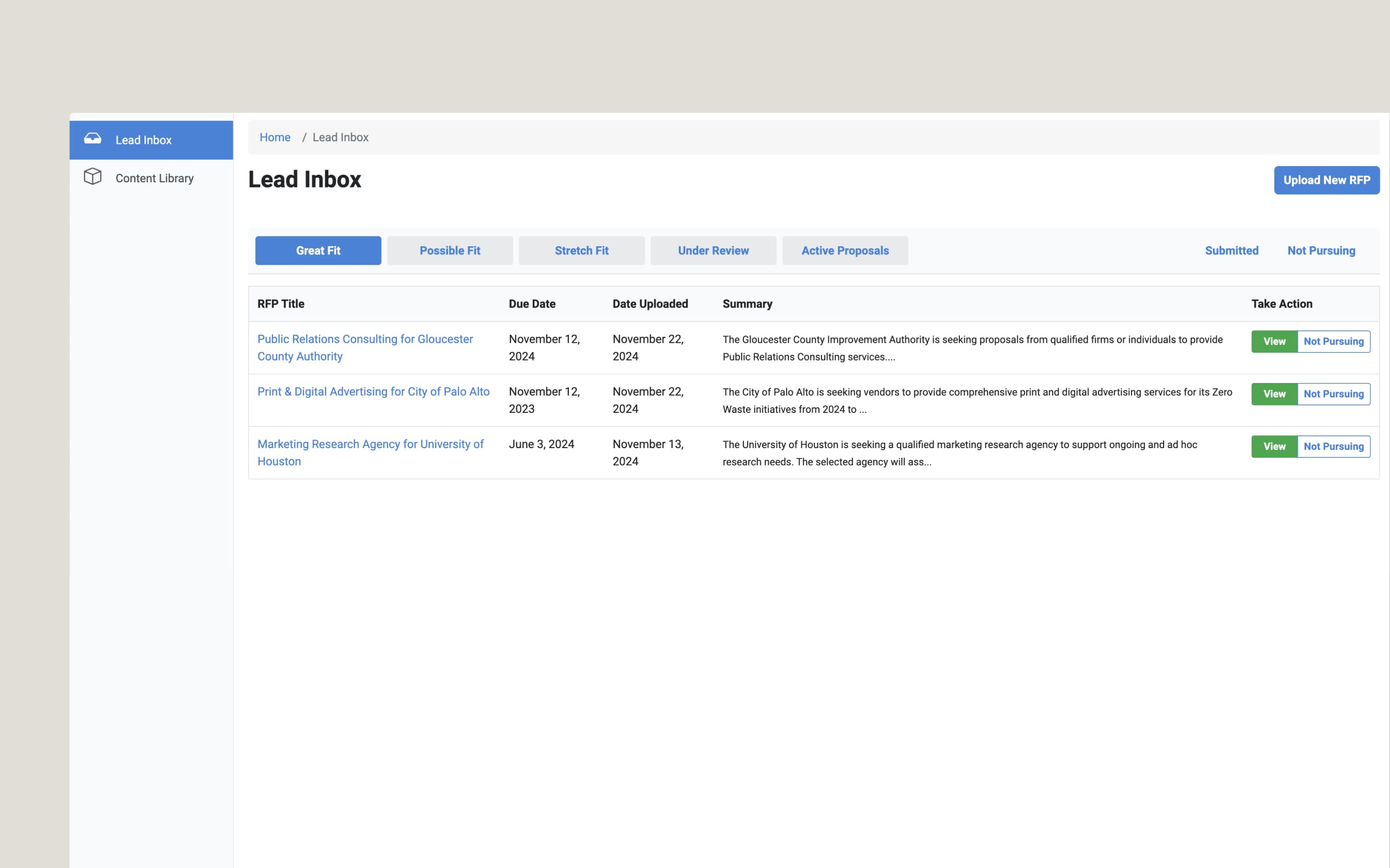JustWin ground up redesign - before