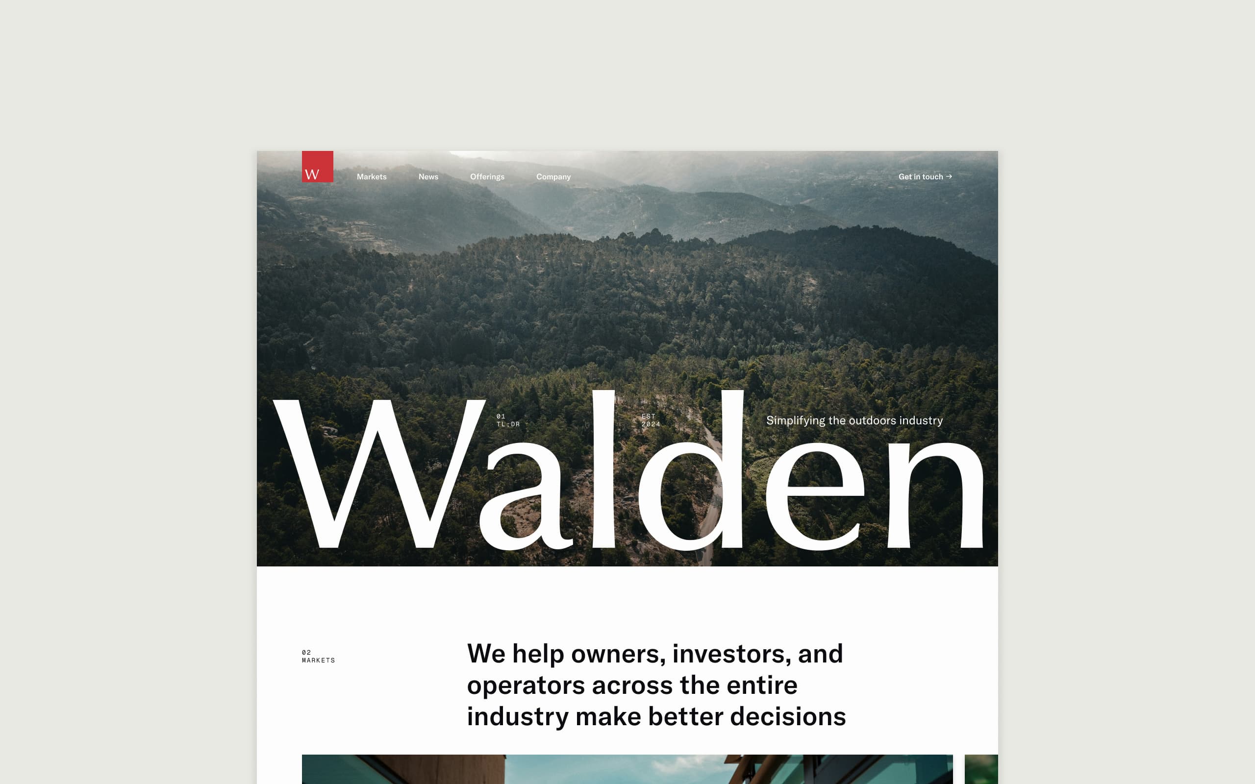 Walden brand identity and product vision work
