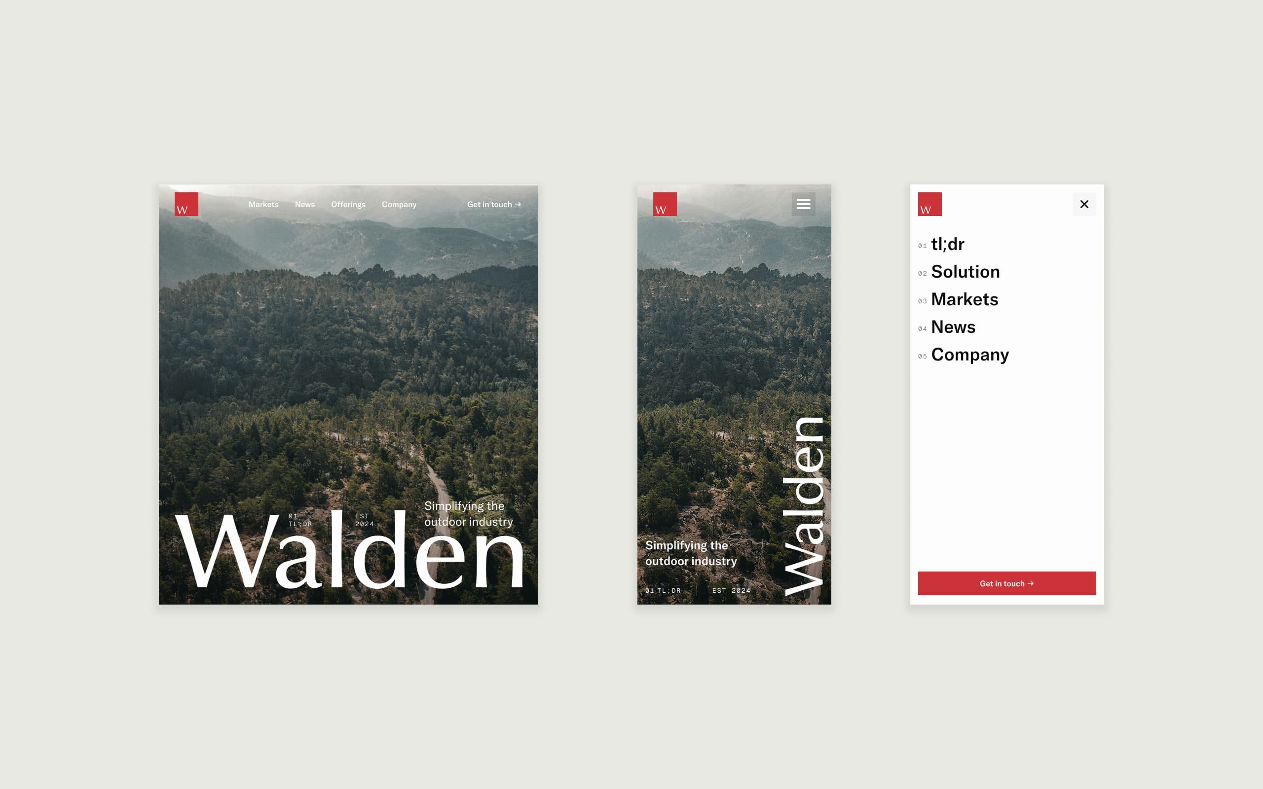 Walden brand identity and product vision work