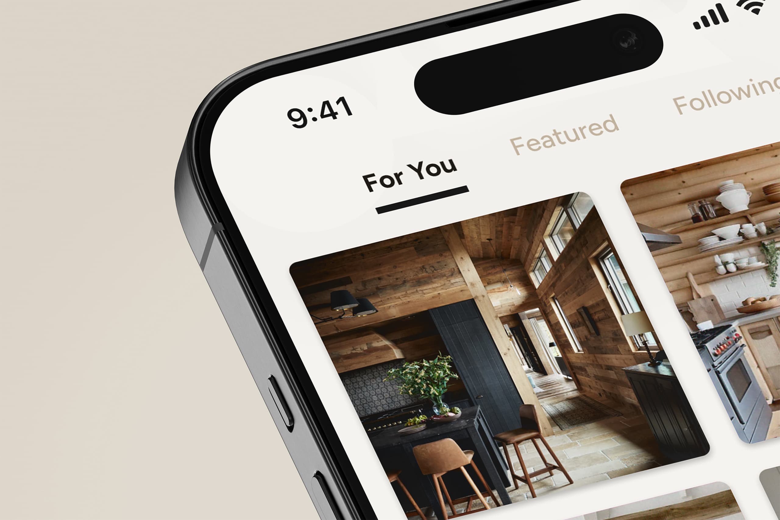 Inspo app design work