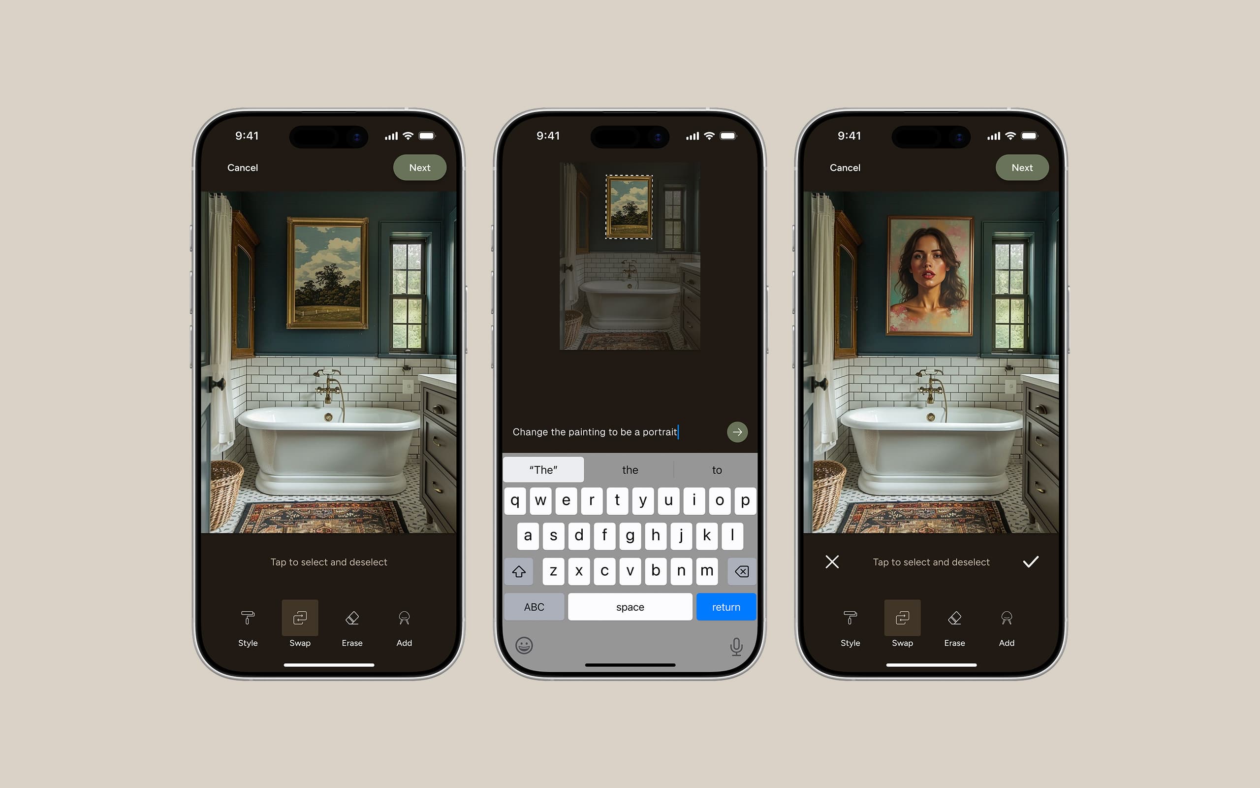 Inspo app design work